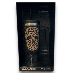HYDRAPEAK Skull 40oz Voyager Cheetah Print Bling Black Gold 2024 BNWT
